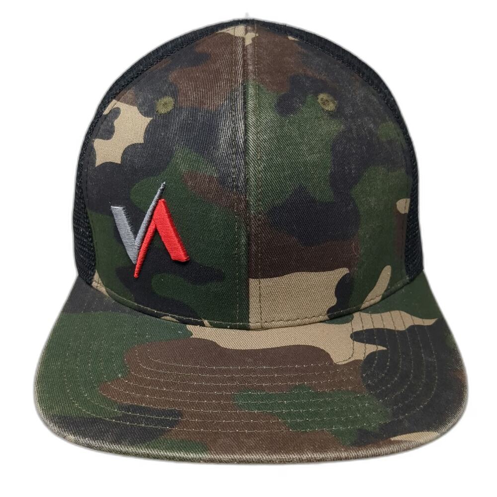 Victory Archery Trucker Hat Green Black Red White One Size Camo Snapback Mesh